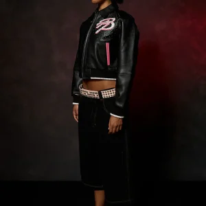 Pelle Pelle Greatest Of All Time Womens Crop Jacket view 4