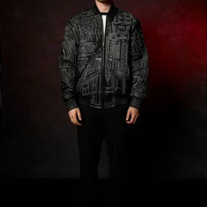 Pelle Pelle NYC Boro Quilted Black Jacket view 2