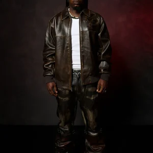 Two Tone Pelle Pelle Brown Jacket view 2