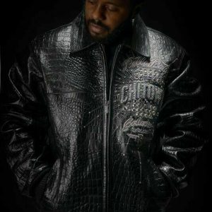 Pelle Pelle Chi-Town Black Leather Jacket | Pelle Pelle Jacket view 2
