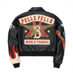 World Famous Pelle Pelle Womens Black Jacket view 2