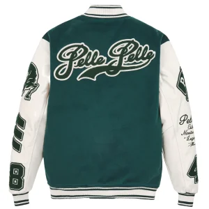 Pelle Pelle Varsity Green And White Jacket view 2