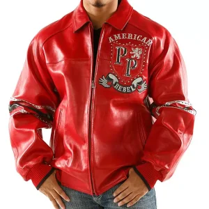 Bold Pelle Pelle Rebel Red Studded Jacket view 2