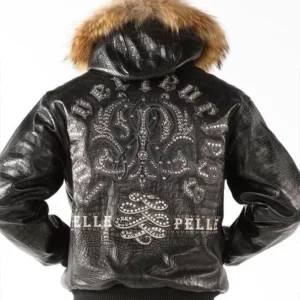 Pelle Pelle Forever Fearless Black Jacket | Fur Hood view 2