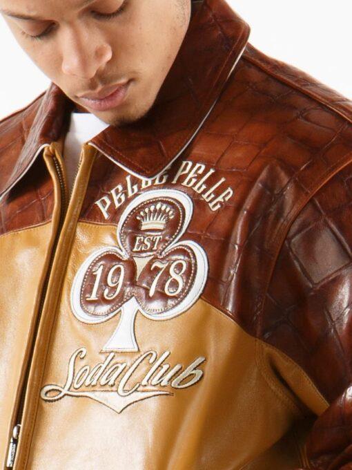 Pelle Pelle New Soda Club Tim Tan Jacket view 4