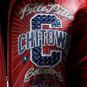 Pelle Pelle Chi-Town Red Leather Jacket | Pelle Pelle Jacket view 3