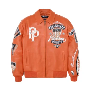 Pelle Pelle American Bruiser Orange Jacket | Leather Jacket