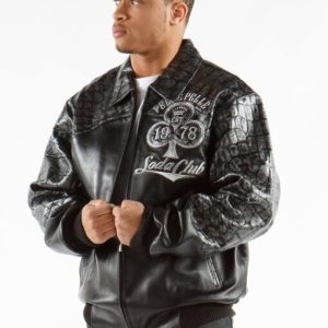 Pelle Pelle Soda Club Croc Leather Jacket | Men Jacket