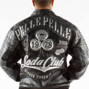 Pelle Pelle Soda Club Croc Leather Jacket | Men Jacket view 3